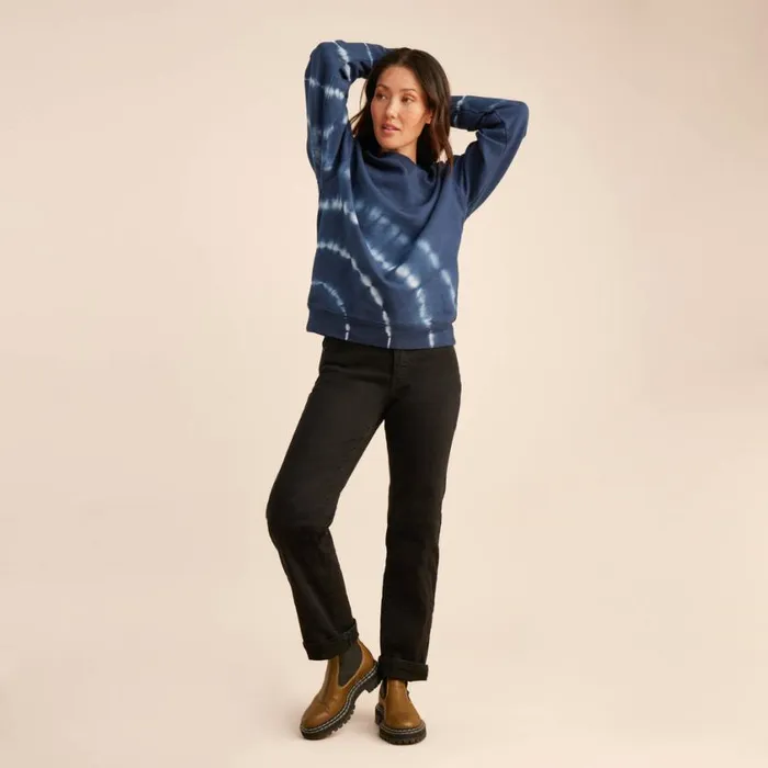 Sweatshirts and Fleece Women Roark Shibori Fleece Sweatshirt Deep Blue
