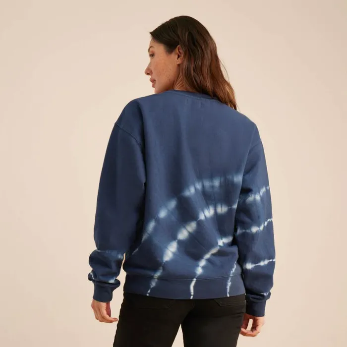 Sweatshirts and Fleece Women Roark Shibori Fleece Sweatshirt Deep Blue