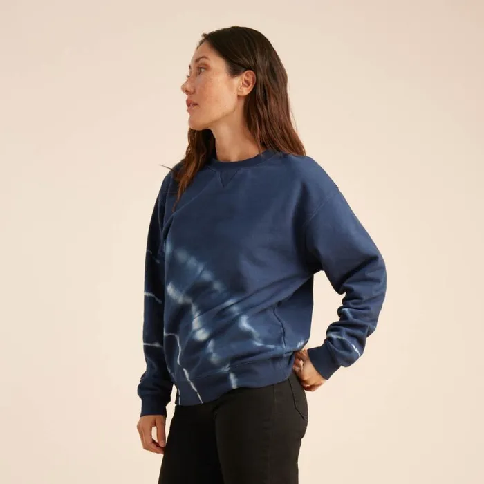 Sweatshirts and Fleece Women Roark Shibori Fleece Sweatshirt Deep Blue