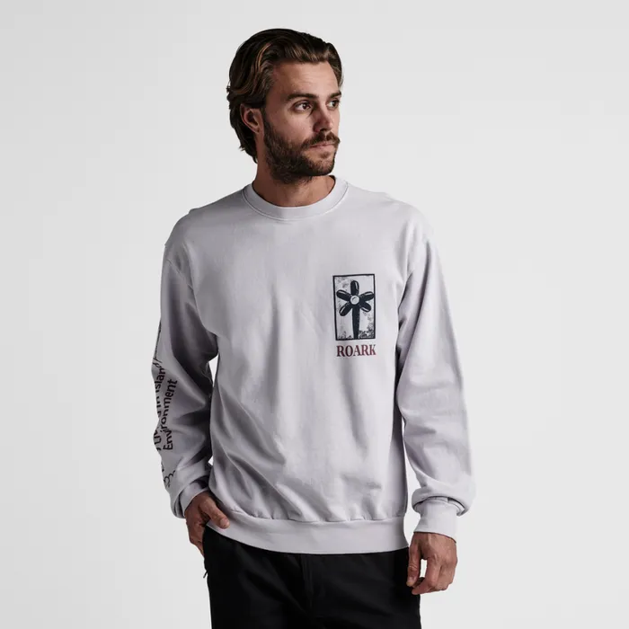 Sweatshirts and Hoodies Men Roark Artifacts Of Adventure Crew Sweatshirt Dusty Lilac