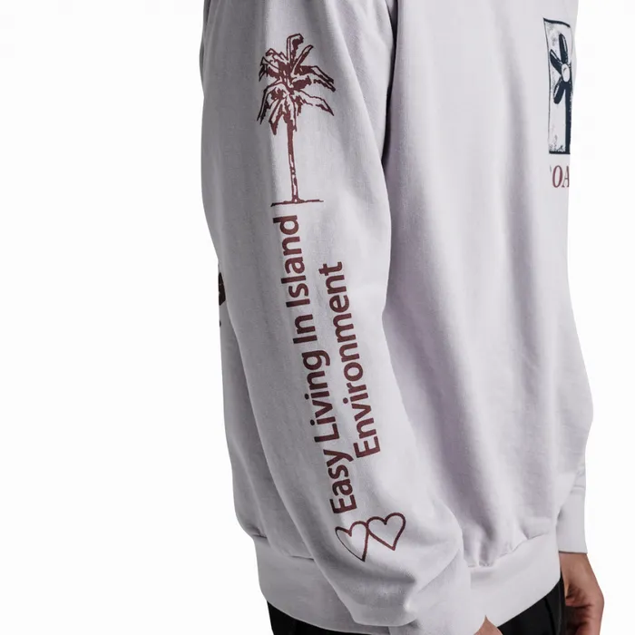 Sweatshirts and Hoodies Men Roark Artifacts Of Adventure Crew Sweatshirt Dusty Lilac
