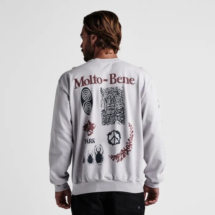 Sweatshirts and Hoodies Men Roark Artifacts Of Adventure Crew Sweatshirt Dusty Lilac