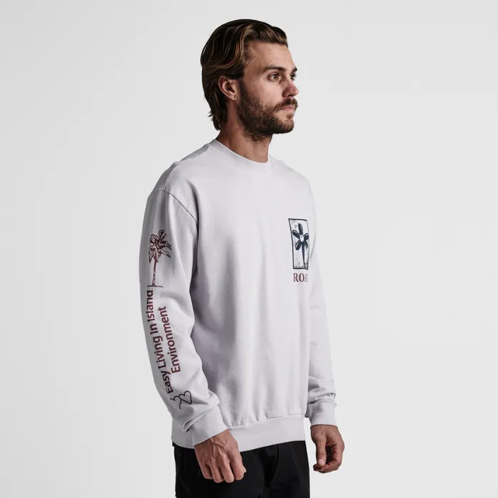 Sweatshirts and Hoodies Men Roark Artifacts Of Adventure Crew Sweatshirt Dusty Lilac