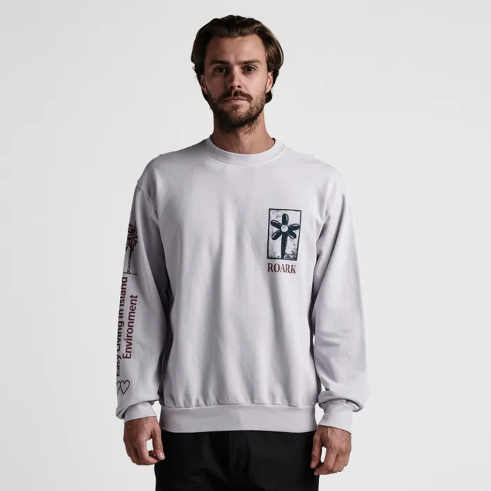 Sweatshirts and Hoodies Men Roark Artifacts Of Adventure Crew Sweatshirt Dusty Lilac