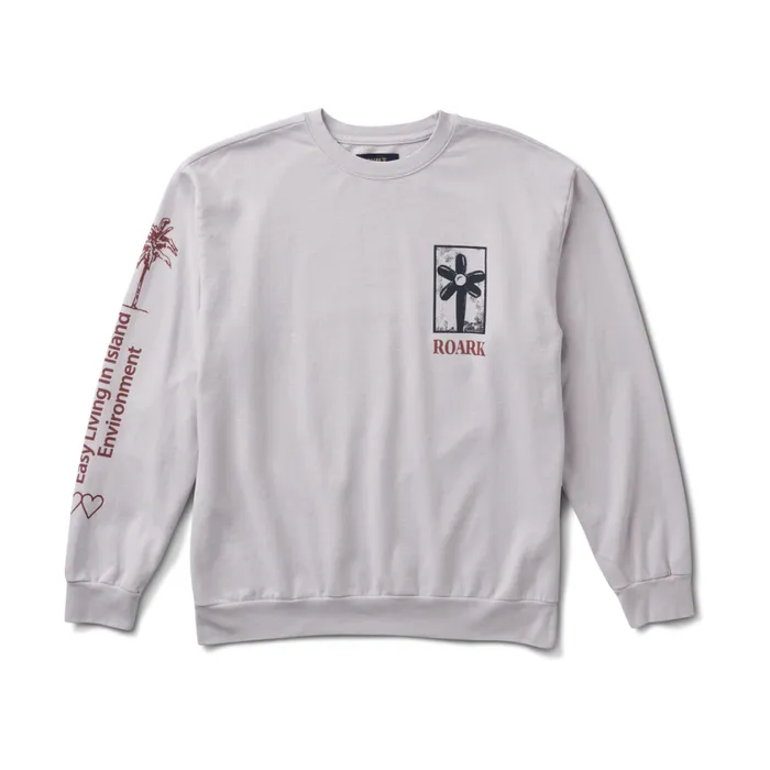 Sweatshirts and Hoodies Men Roark Artifacts Of Adventure Crew Sweatshirt Dusty Lilac