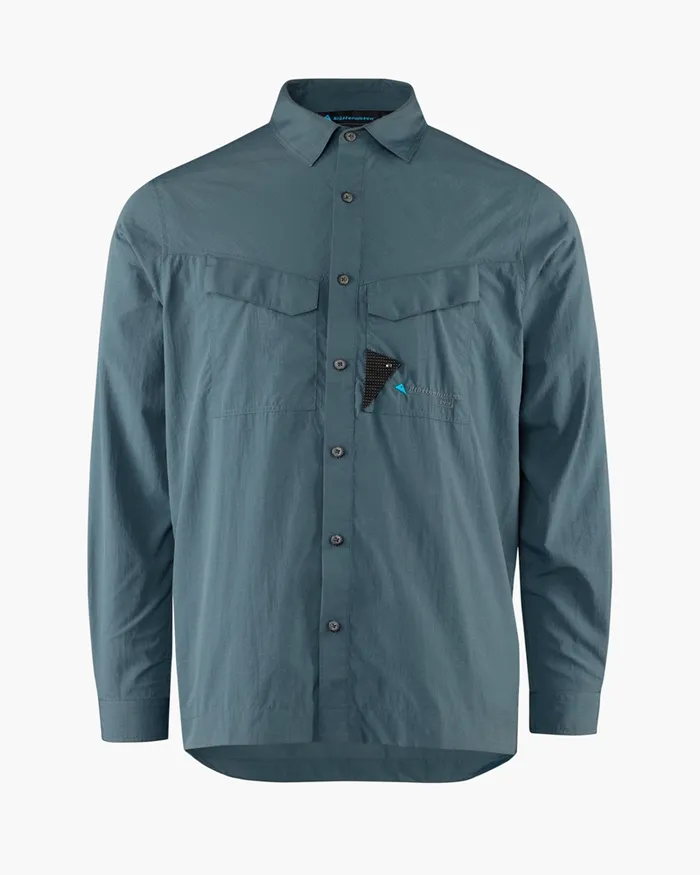 Syn Long Sleeve Shirt Thistle Blue Men Klttermusen Shirts