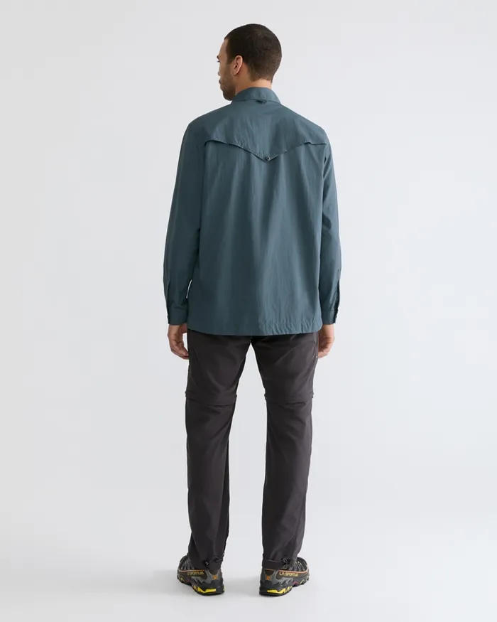 Syn Long Sleeve Shirt Thistle Blue Men Klttermusen Shirts