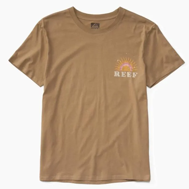 Tshirts and Tanks Women REEF Ali Boyfriend TShirt Lead Grey