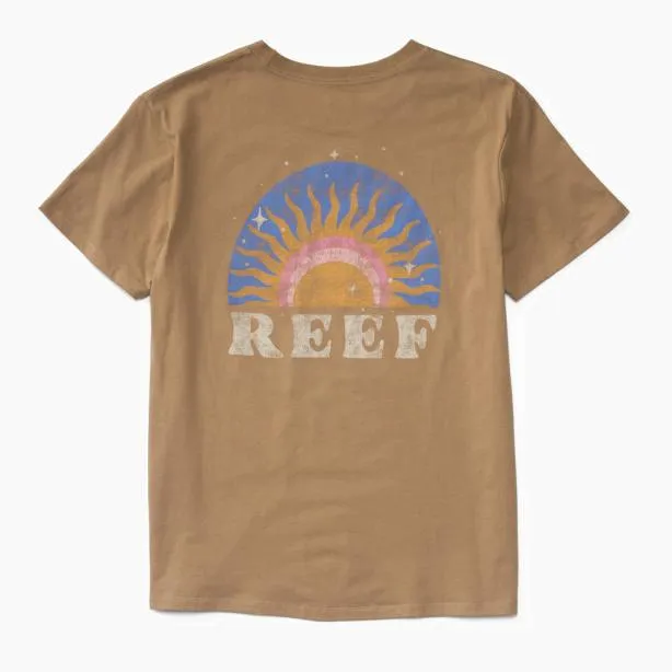 Tshirts and Tanks Women REEF Ali Boyfriend TShirt Lead Grey
