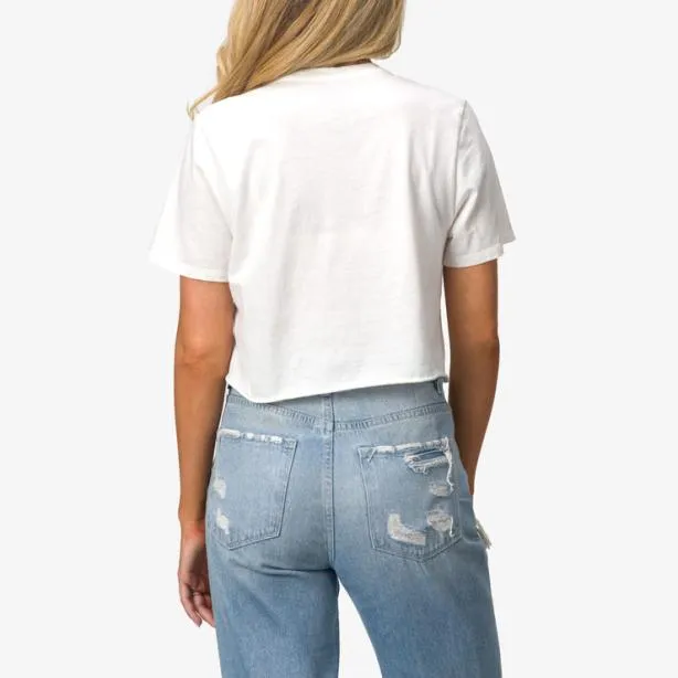 Tshirts and Tanks Women REEF Crew Life Crop TShirt Marshmallow