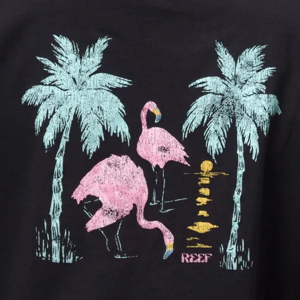 Tshirts and Tanks Women REEF Flamazing Crop TShirt Caviar