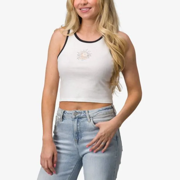 Tshirts and Tanks Women REEF Whoa Wicked Tank Top Marshmallow