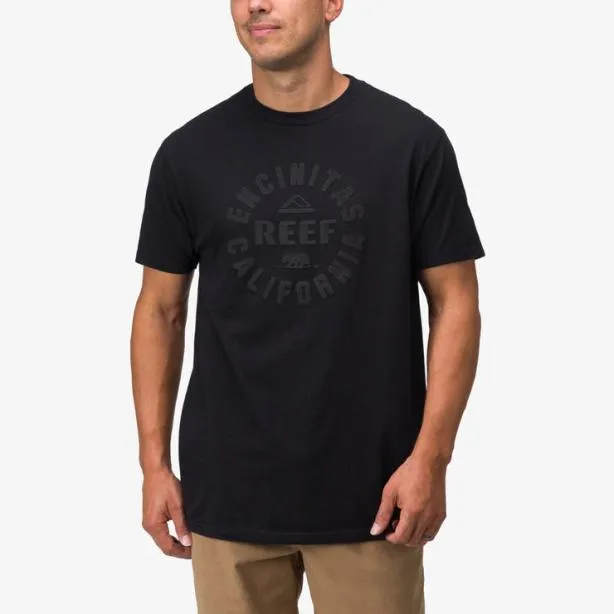 TShirts Men REEF Rancho Short Sleeve TShirt Black Black