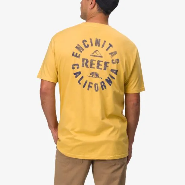 TShirts Men REEF Rancho Short Sleeve TShirt Ochre Navy