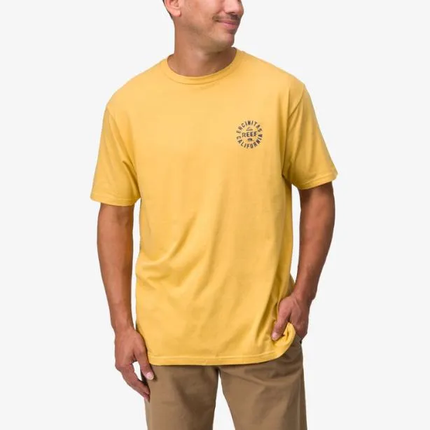 TShirts Men REEF Rancho Short Sleeve TShirt Ochre Navy