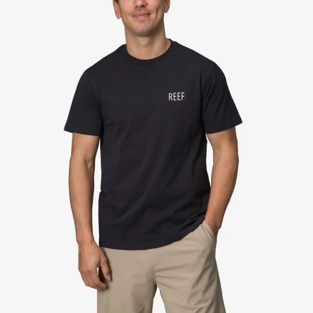 TShirts Men REEF Tatted Short Sleeve TShirt Caviar
