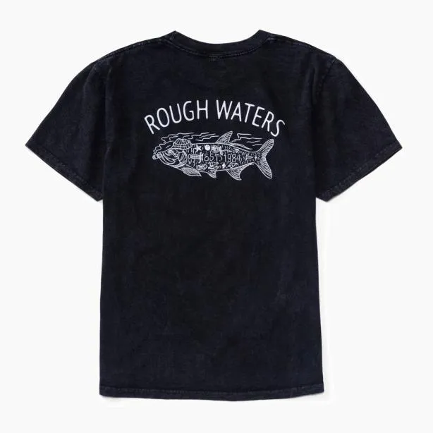 TShirts Men REEF Tatted Short Sleeve TShirt Caviar