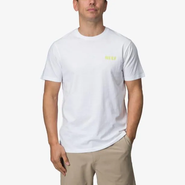 TShirts Men REEF Wellie Too Short Sleeve TShirt Bright White