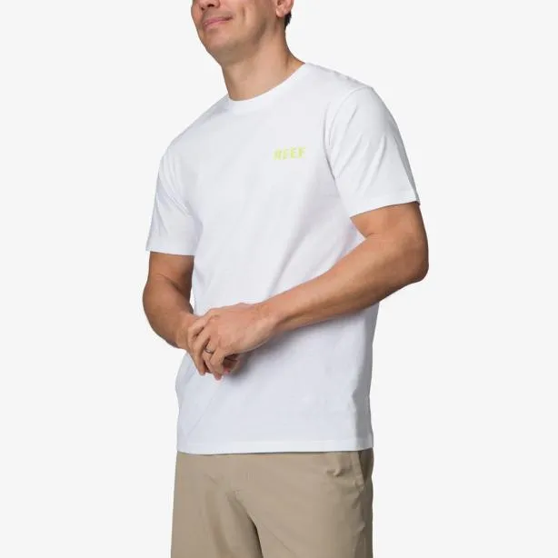 TShirts Men REEF Wellie Too Short Sleeve TShirt Bright White