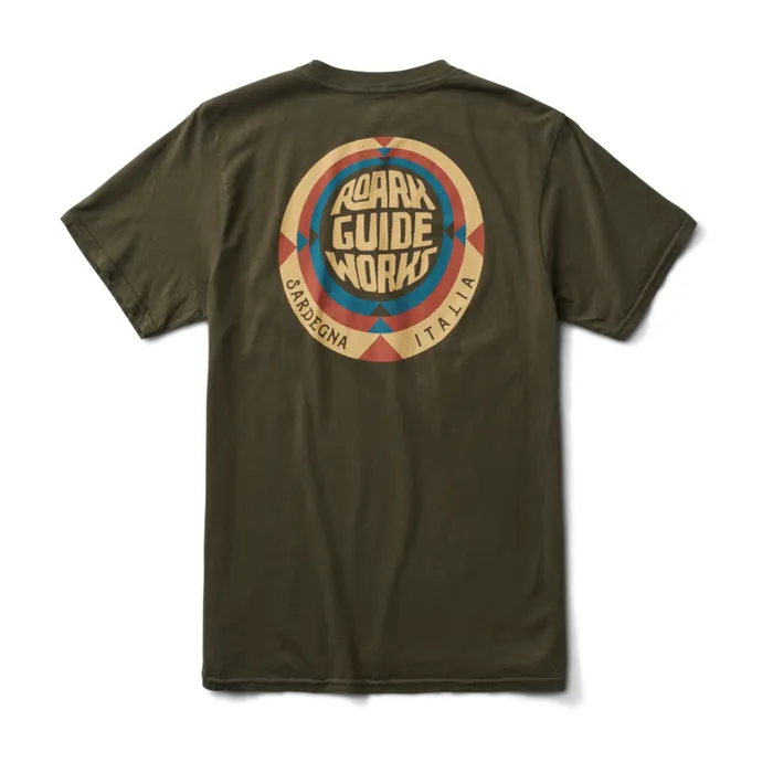 Tees Men Roark Guideworks Sardegna Premium Tee Military