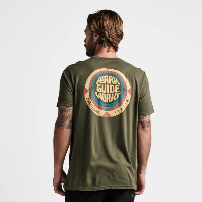Tees Men Roark Guideworks Sardegna Premium Tee Military