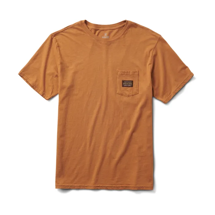 Tees Men Roark Label Pocket Premium Tee Pignoli Brown