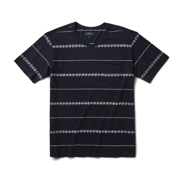 Tees Men Roark Well Worn Horizon Jacquard Tee Dark Navy