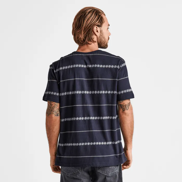 Tees Men Roark Well Worn Horizon Jacquard Tee Dark Navy