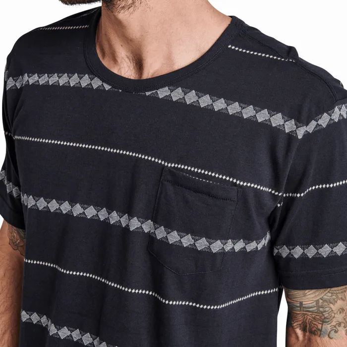 Tees Men Roark Well Worn Horizon Jacquard Tee Dark Navy