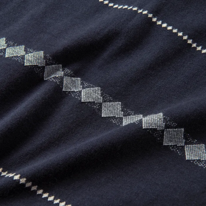 Tees Men Roark Well Worn Horizon Jacquard Tee Dark Navy
