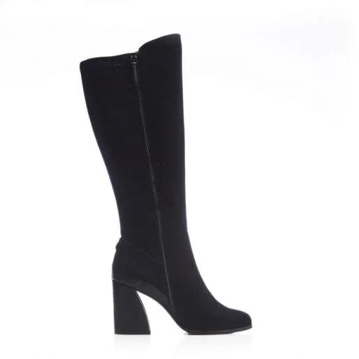 Tigerlily Navy Protauras Women Moda In Pelle Knee High Boots