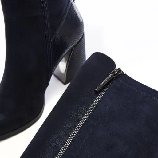 Tigerlily Navy Protauras Women Moda In Pelle Knee High Boots