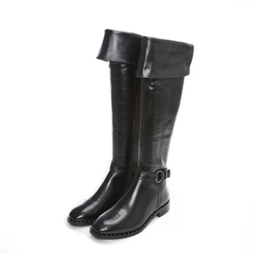 Tori Black Leather Women Moda In Pelle Black Boots Tori Black Leather Women Moda In Pelle Black Boots