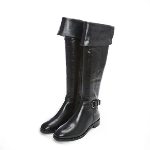 Tori Black Leather Women Moda In Pelle Black Boots Tori Black Leather Women Moda In Pelle Black Boots