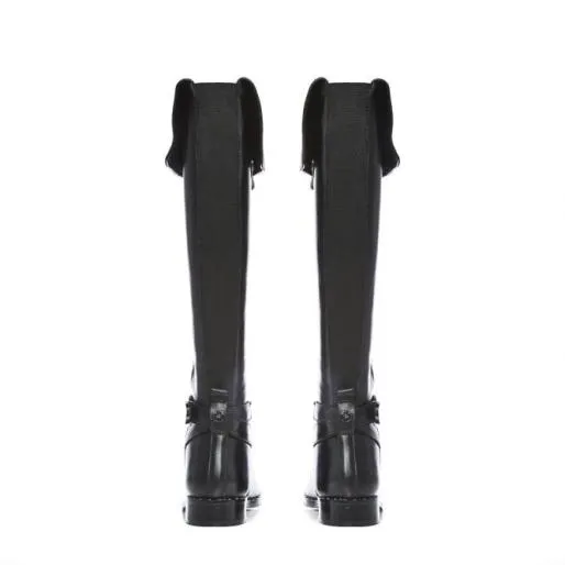 Tori Black Leather Women Moda In Pelle Black Boots Tori Black Leather Women Moda In Pelle Black Boots