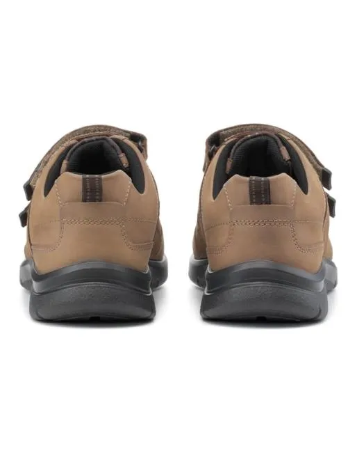 Touch Fasten Mens Hotter Energise Shoes Mushroom