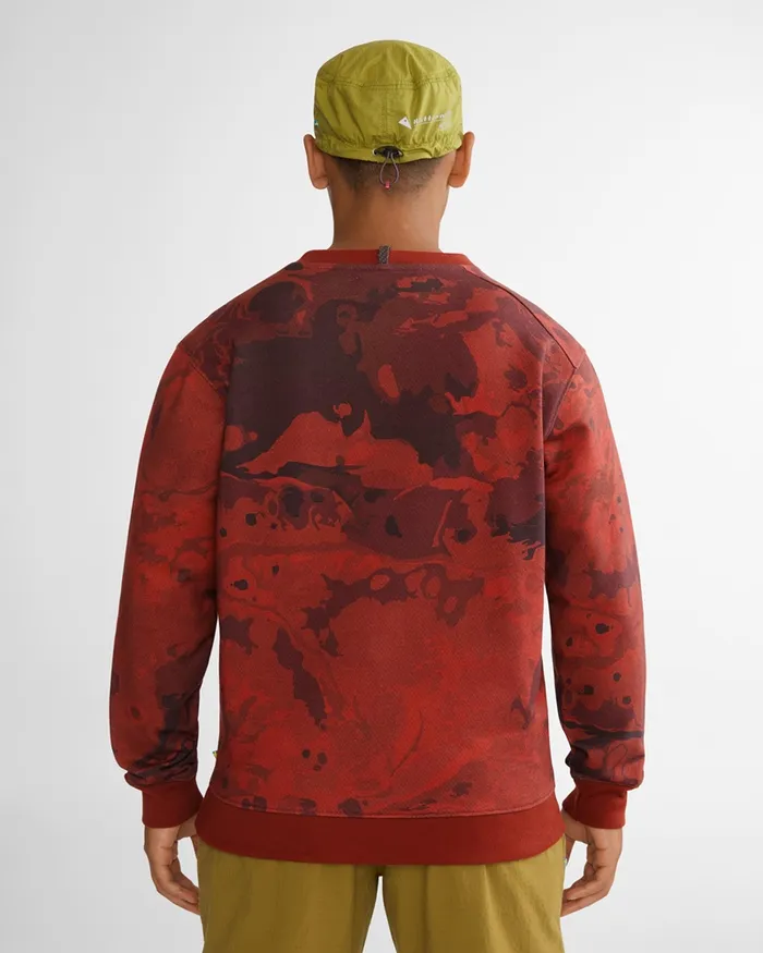 Turid Crew Sweater Off The Mountain Frostgrey Melange Men Klttermusen Fleeces and Sweaters