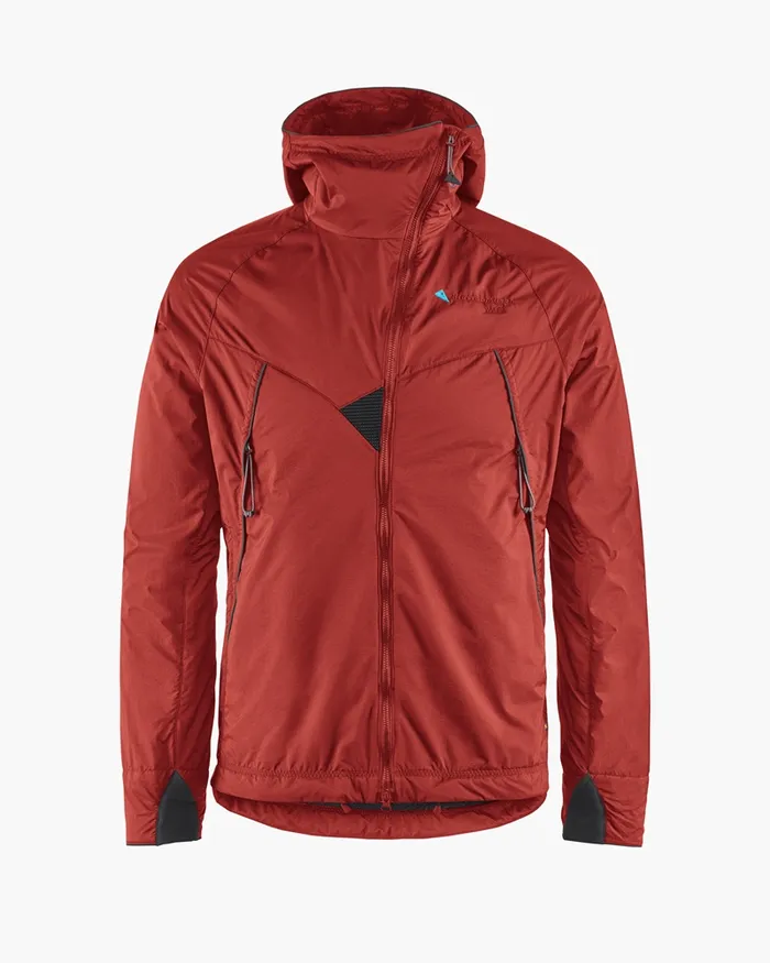 Vale Primaloft Hooded Jacket Rose Red Men Klttermusen Down and Insulated Jackets