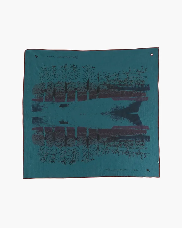 Verdandi Scarf Britta Britta MarakattLabba Emerald Green MenWomen Klttermusen Scarves and Neckwarmers