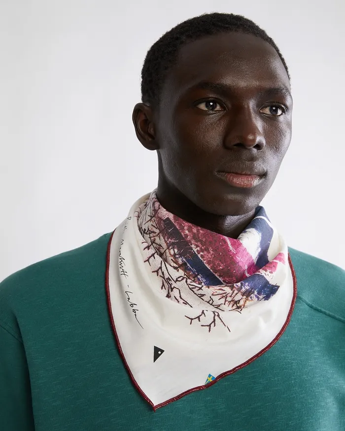 Verdandi Scarf Britta Britta MarakattLabba Emerald Green MenWomen Klttermusen Scarves and Neckwarmers