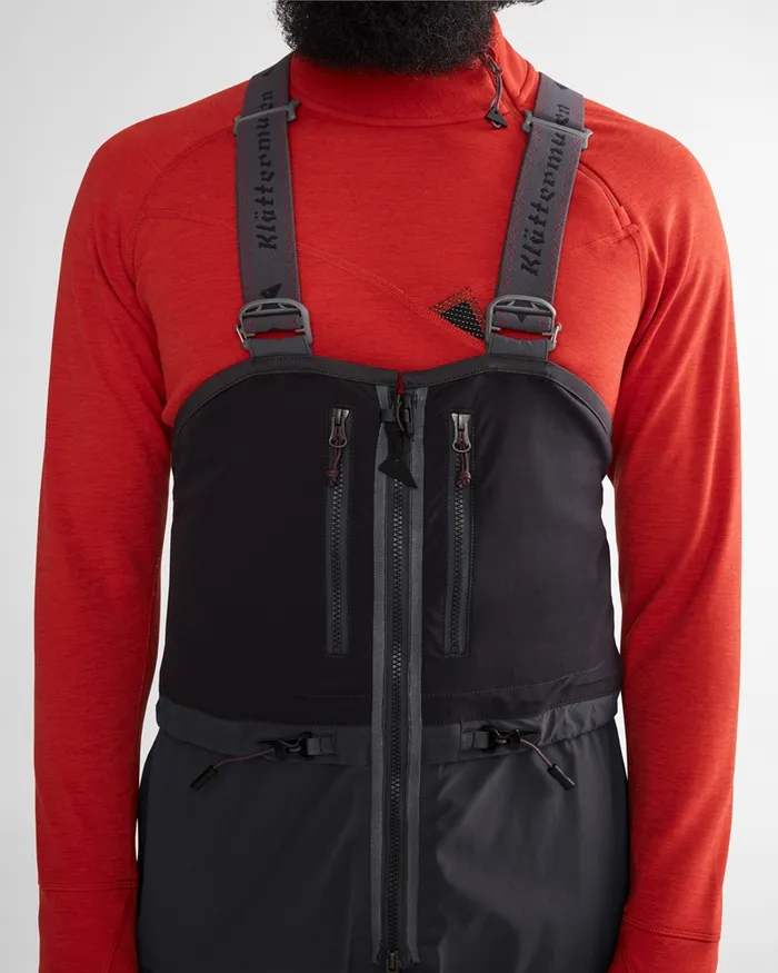 Vidar Alpine Salopette Raven Men Klttermusen Waterproof Pants