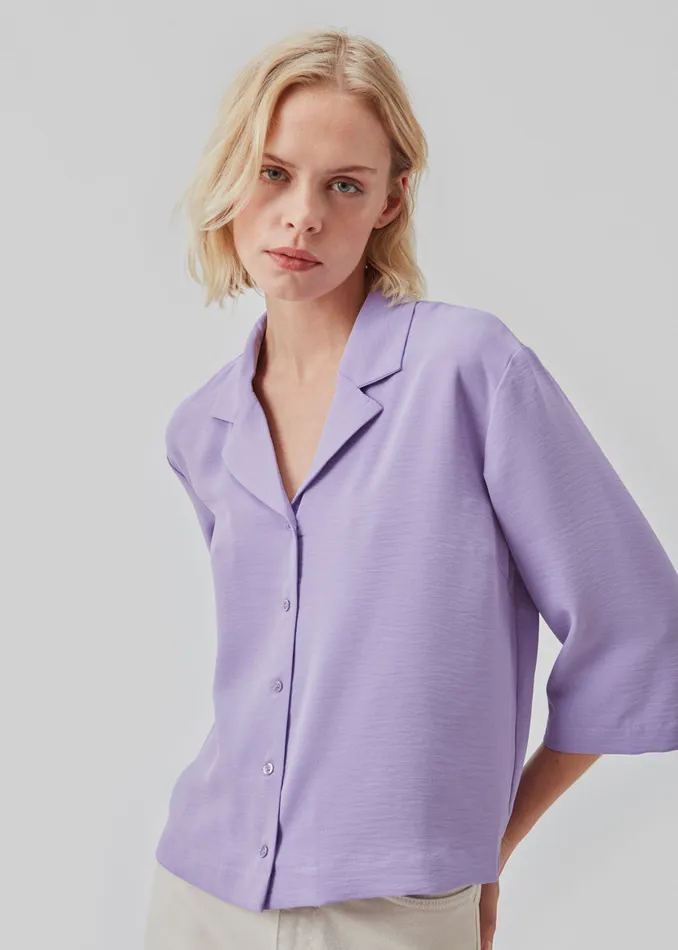 Women AaliyahMD Shirt Purple Blossom Modstrm Shirts Women AaliyahMD Shirt Purple Blossom Modstrm Shirts