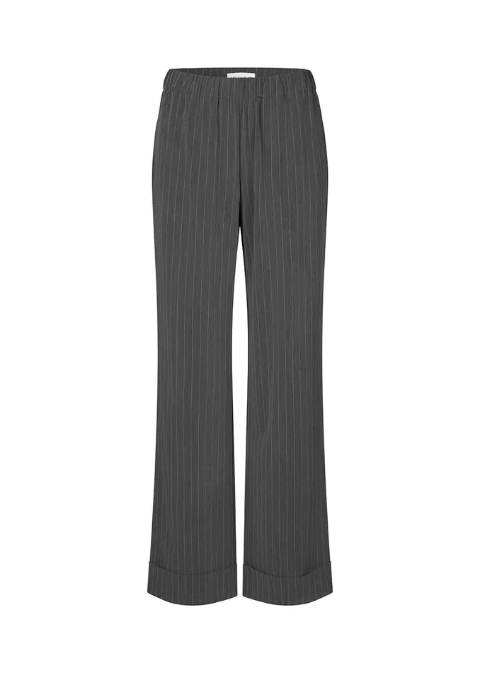 Women AbrahamMD Pants Grey Pinstripe Modstrm Suits