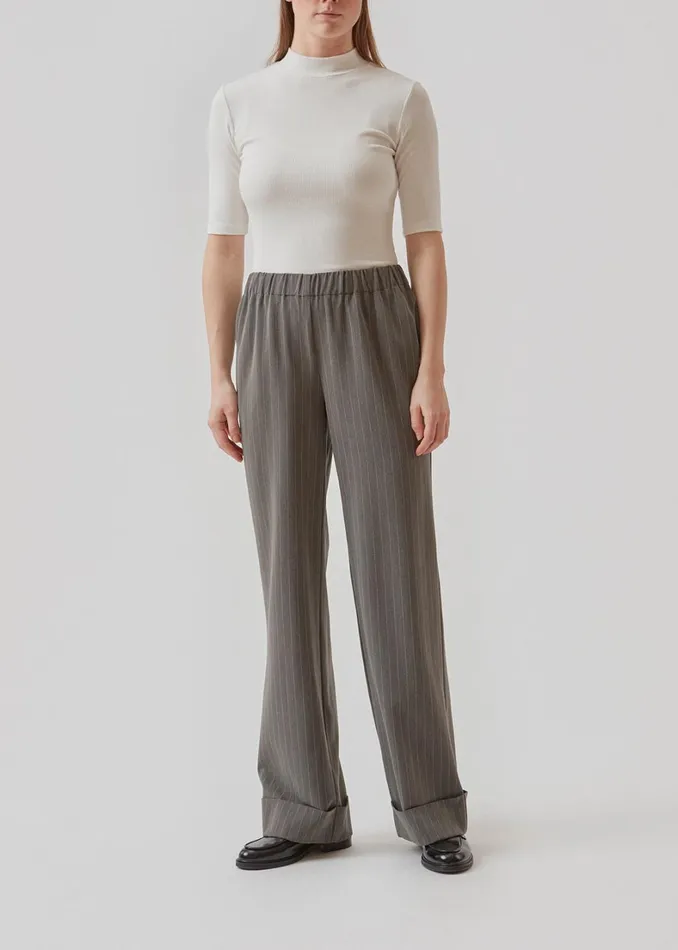 Women AbrahamMD Pants Grey Pinstripe Modstrm Suits Women AbrahamMD Pants Grey Pinstripe Modstrm Suits