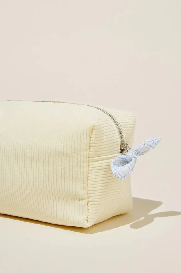 Women Accessories and Slippers Cotton On Cottage Cos Case Panna Cotta Cord Yellow Blue Gingham