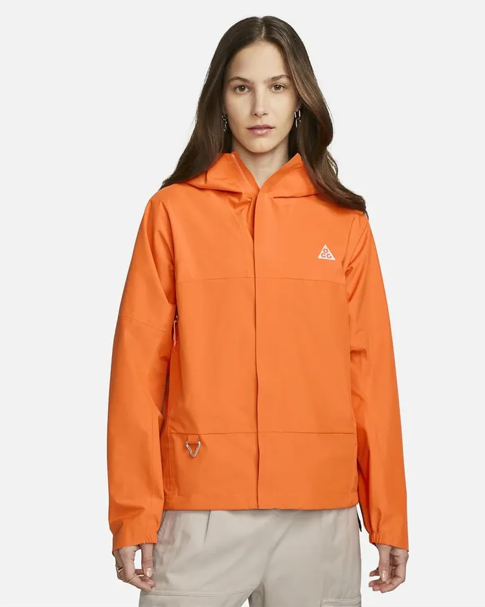 Women Acg 039Cascade Rain039 Bright Mandarinsummit White Nike Jackets
