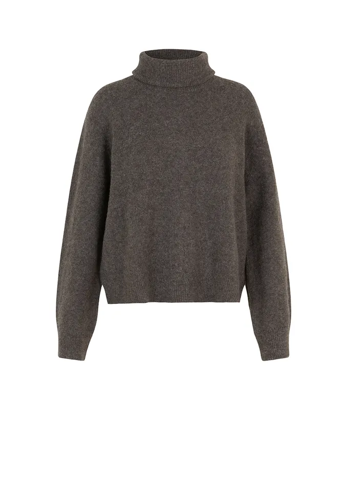 Women AdrianMD Tneck Espresso Melange Modstrm Blouses and Knitwear