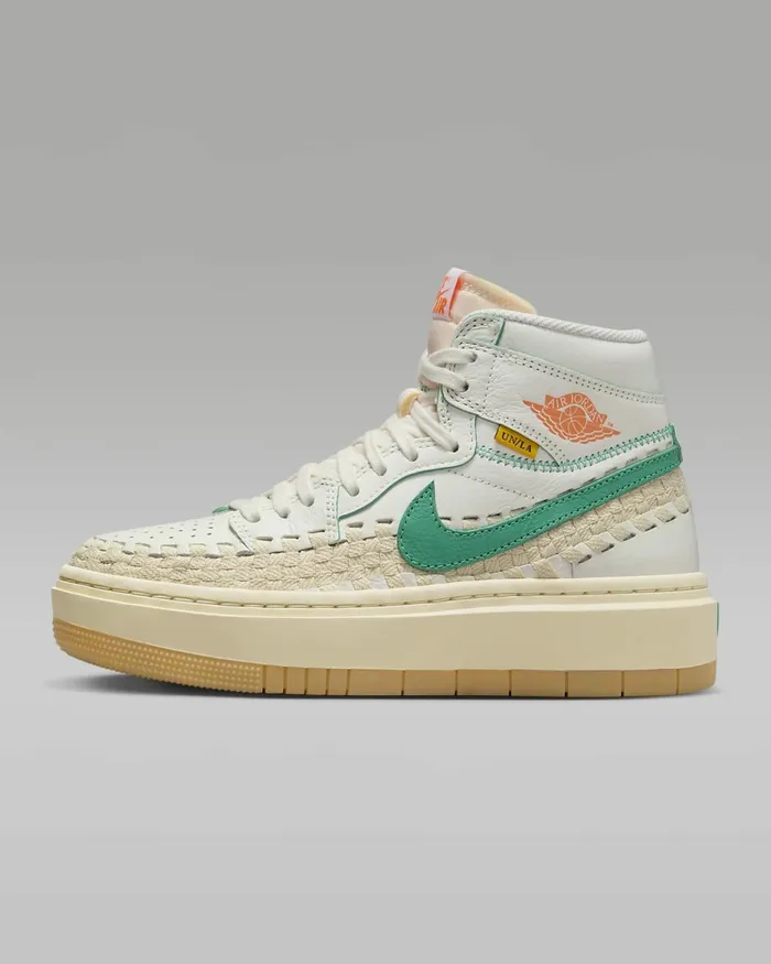 Women Air Jordan 1 Elevate X Union X Bephies Beauty Supply Sailmuslingum Yellowkinetic Green Nike Lifestyle Women Air Jordan 1 Elevate X Union X Bephies Beauty Supply Sailmuslingum Yellowkinetic Green Nike Lifestyle
