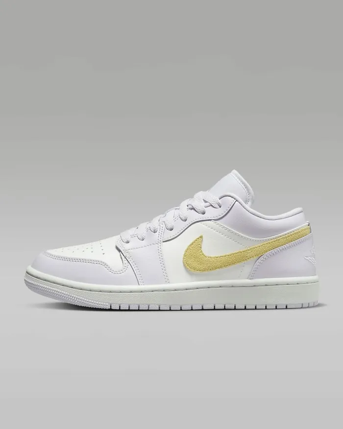 Women Air Jordan 1 Low Barely Grapewhitelemon Wash Nike Lifestyle