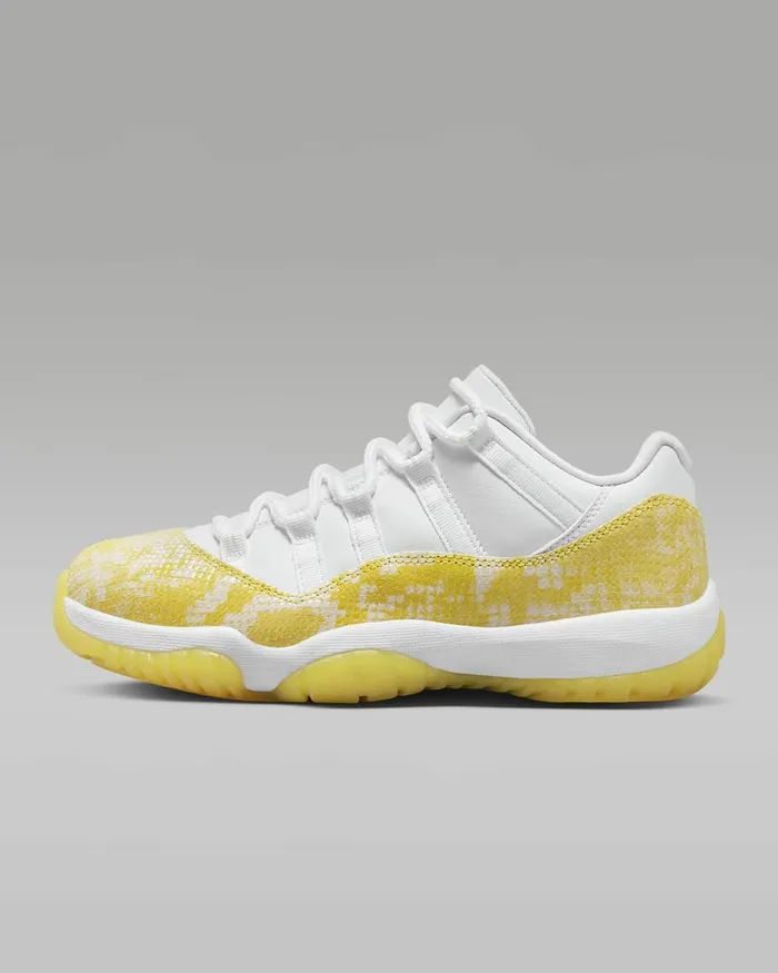 Women Air Jordan 11 Retro Low Whitewhitetour Yellow Nike Lifestyle